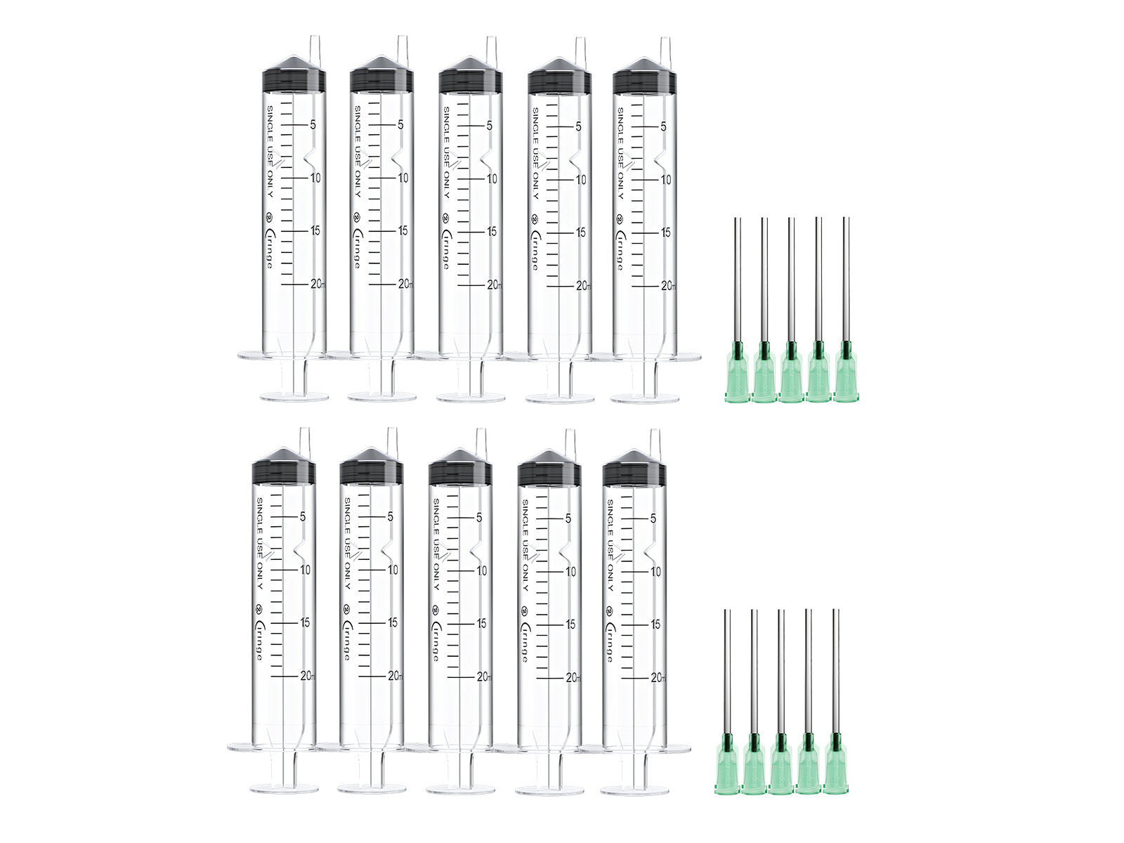 Ciringe Liquid Mixing Set with Green 14G Blunt Needle