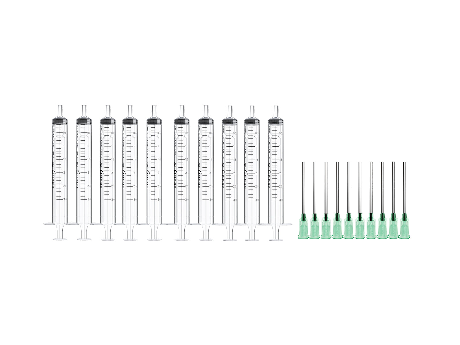 Ciringe Liquid Mixing Set with Green 14G Blunt Needle