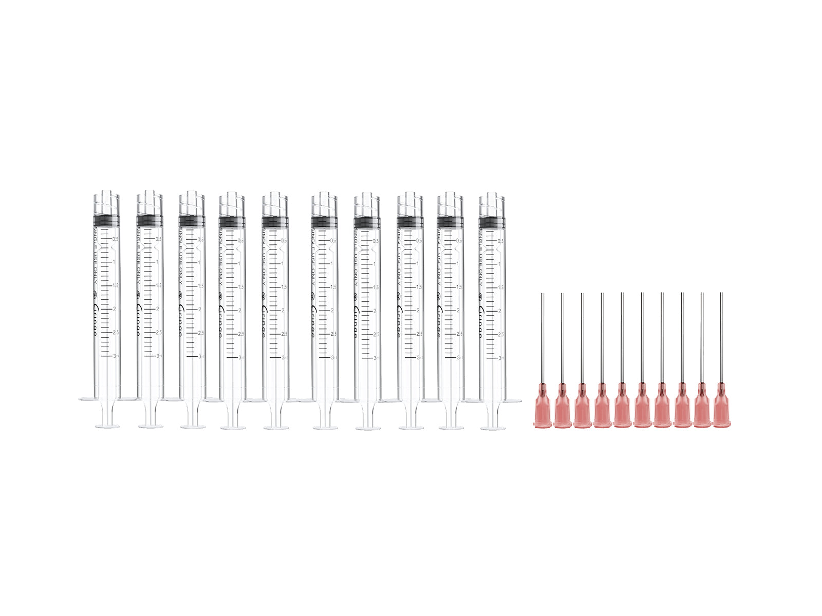 Ciringe Liquid Mixing Set with Pink 18G Blunt Needle
