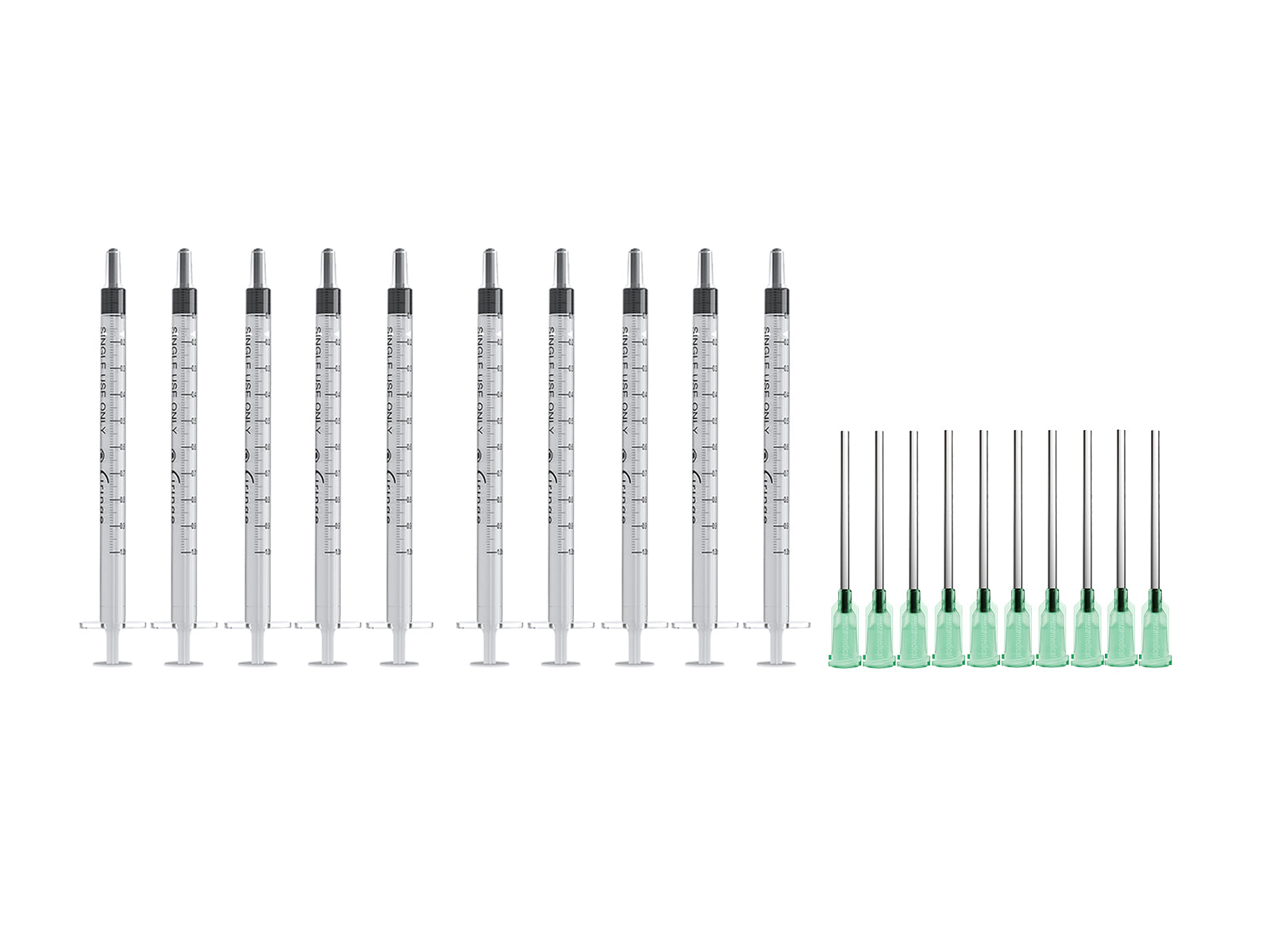 Ciringe Liquid Mixing Set with Green 14G Blunt Needle