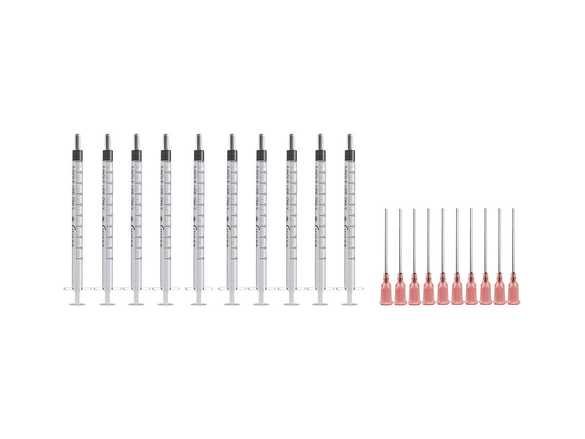 Ciringe Liquid Mixing Set - Pink 18G Blunt Needle — Muzamedical