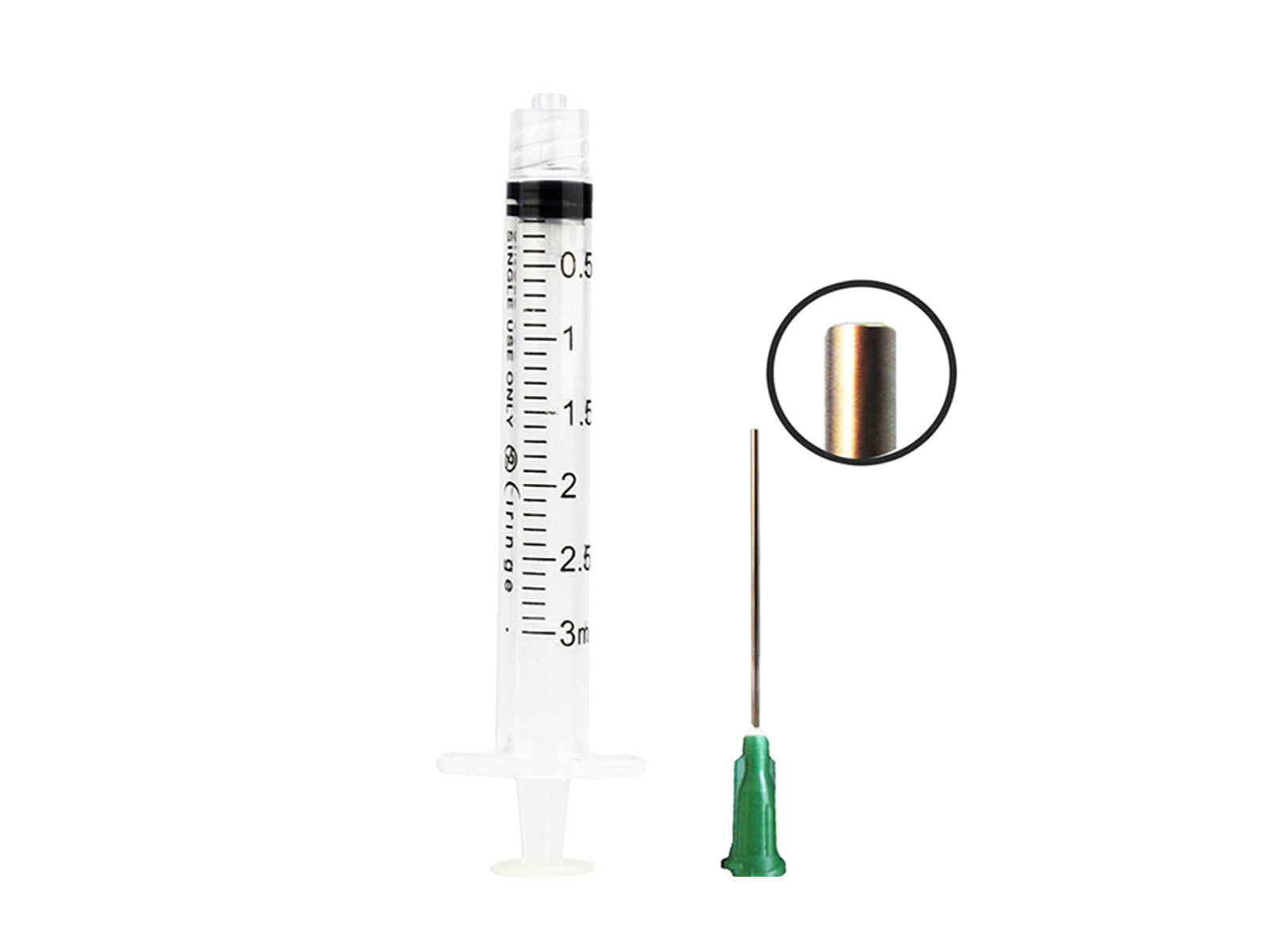 Ciringe Liquid Mixing Set with Green 14G Blunt Needle